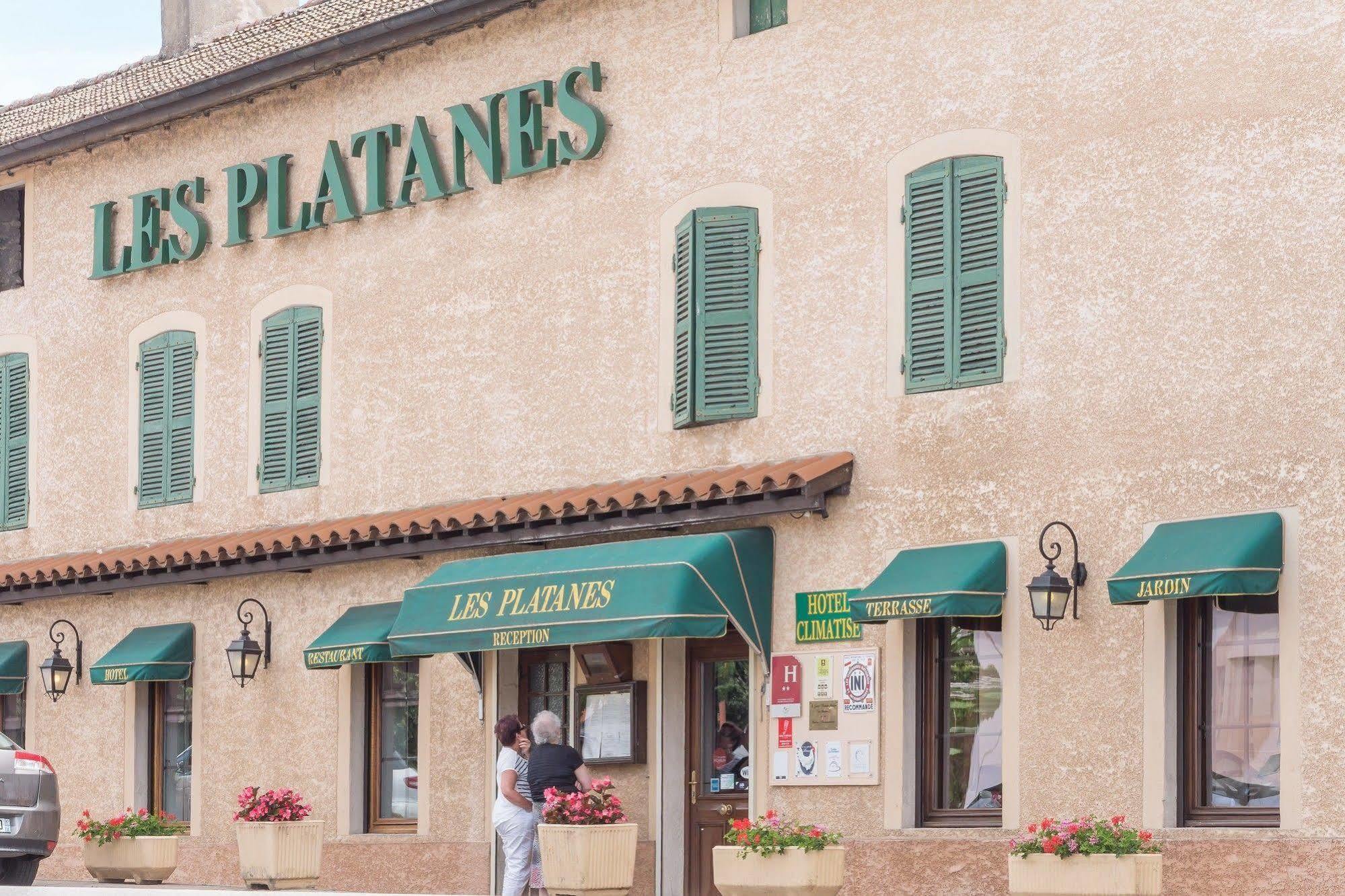 Reyssouze Logis Hotel Les Platanes מראה חיצוני תמונה